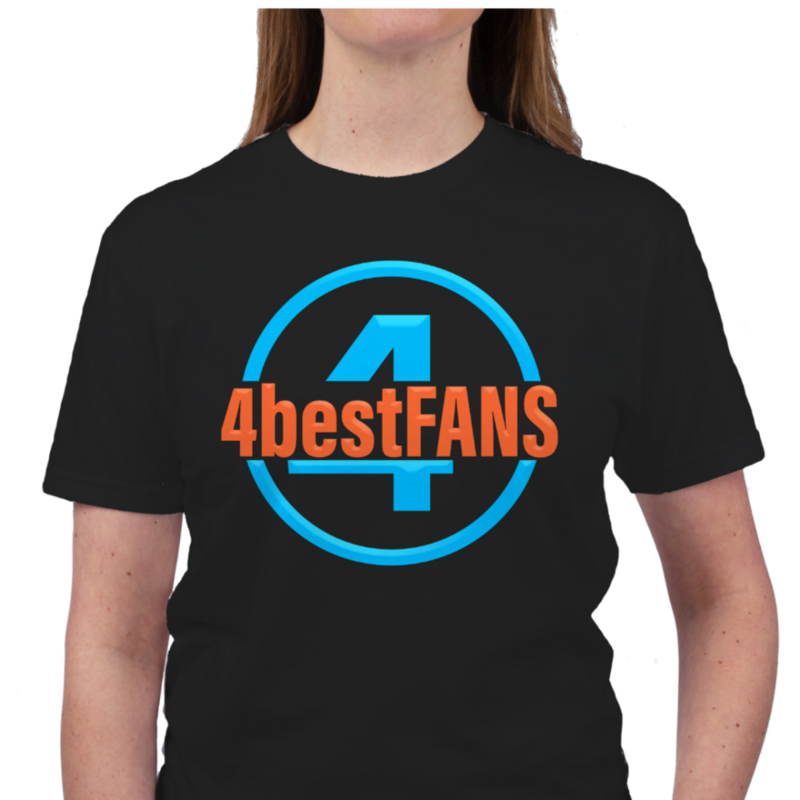 T-Shirt Schwarz mit Logo 4bestFANS