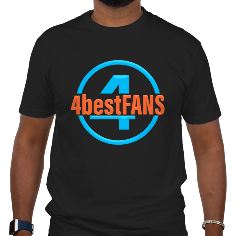 T-Shirt Schwarz mit Logo 4bestFANS